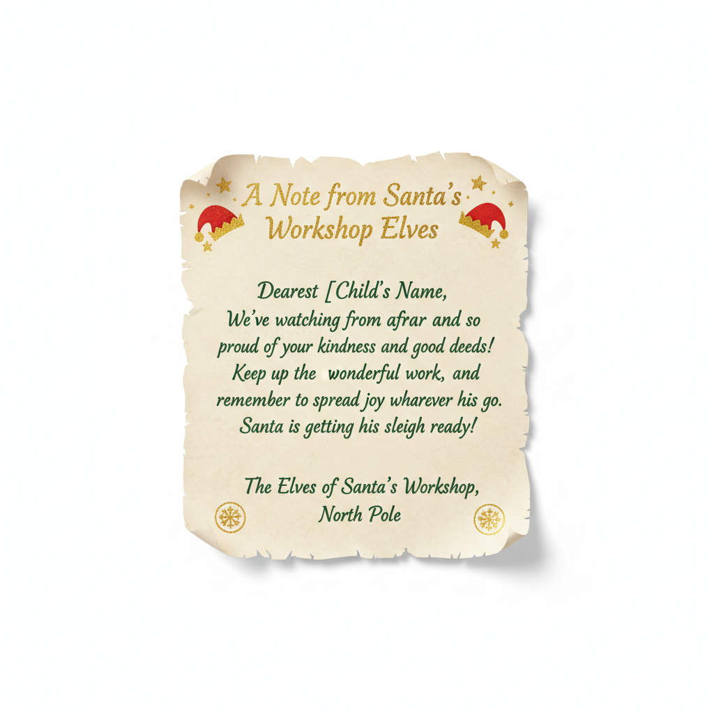 Personalized letter from Santa